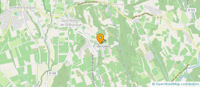 localisation de l'entreprise EQUIDES CANIDES ET FELIDES DU LUBERON  SAINT-MARTIN-DE-LA-BRASQUE