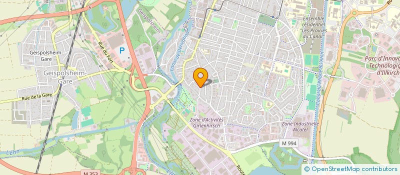 localisation de l'entreprise EQUILATERRE  ILLKIRCH-GRAFFENSTADEN