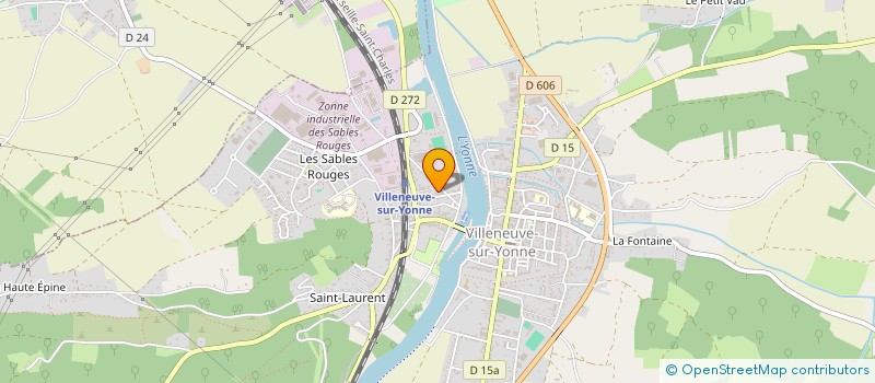 localisation de l'entreprise EQUILIBE 89 LE CHATEAU DE LA BUTTE  VILLENEUVE-SUR-YONNE