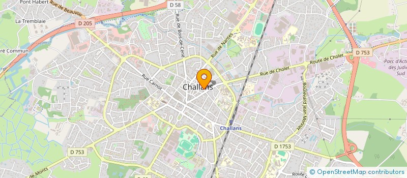 localisation de l'entreprise EQUILIBRA à CHALLANS