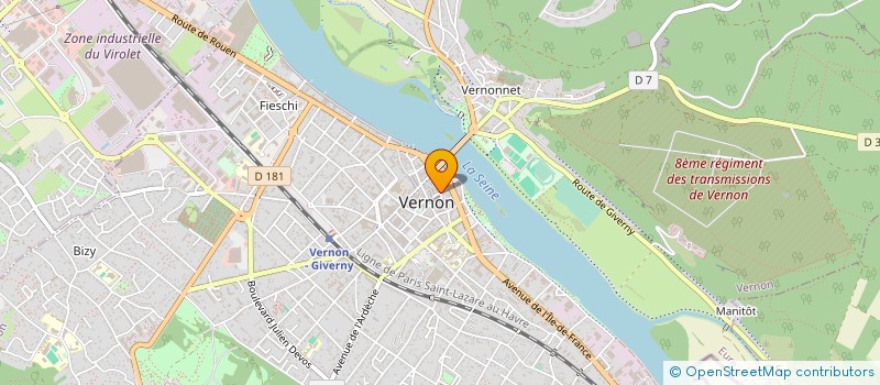 localisation de l'entreprise EQUILIBRE  VERNON