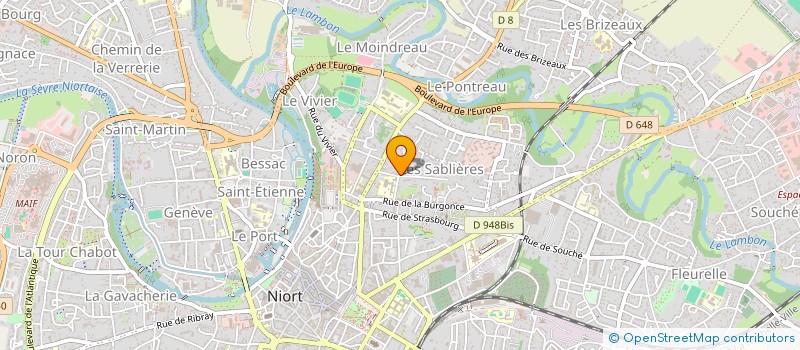 localisation de l'entreprise EQUILIBRE  NIORT