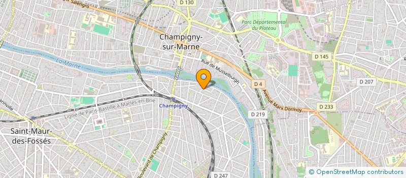 localisation de l'entreprise EQUILIBRE  SAINT-MAUR-DES-FOSSES