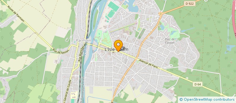 localisation de l'entreprise EQUILIBRE  L'ISLE-ADAM