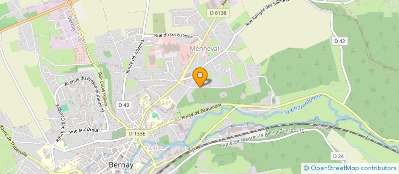 localisation de l'entreprise EQUILIBRE  MENNEVAL