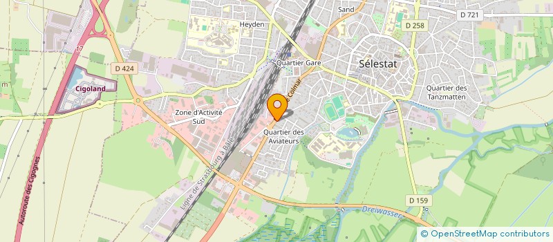 localisation de l'entreprise EQUILIBRE  SELESTAT