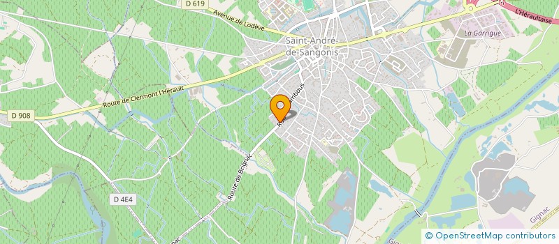 localisation de l'entreprise EQUILIBRE  SAINT-ANDRE-DE-SANGONIS