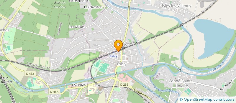 localisation de l'entreprise EQUILIBRE à ESBLY
