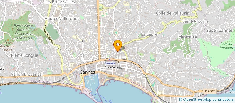 localisation de l'entreprise EQUILIBRE à CANNES