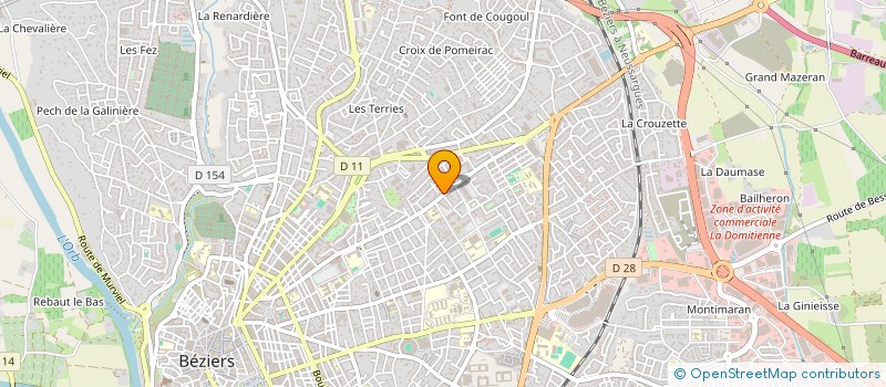 localisation de l'entreprise EQUILIBRE  BEZIERS