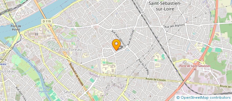 localisation de l'entreprise EQUILIBRE à SAINT-SEBASTIEN-SUR-LOIRE