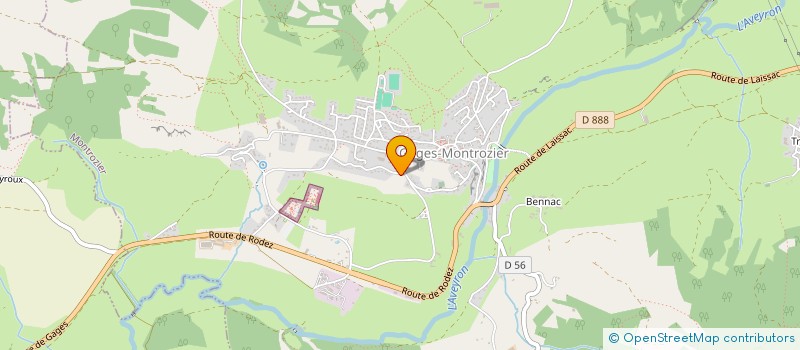 localisation de l'entreprise EQUILIBRE  MONTROZIER