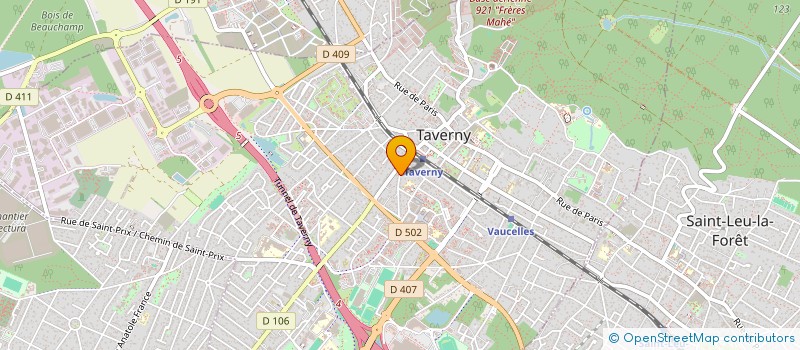 localisation de l'entreprise EQUILIBRE 95  TAVERNY