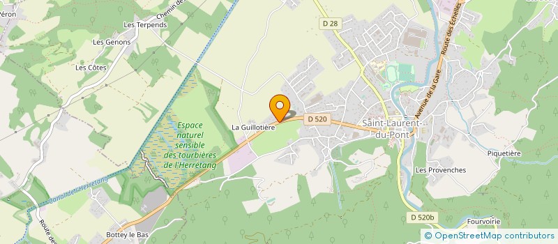 localisation de l'entreprise EQUILIBRE CONSEILS 21 à SAINT-LAURENT-DU-PONT