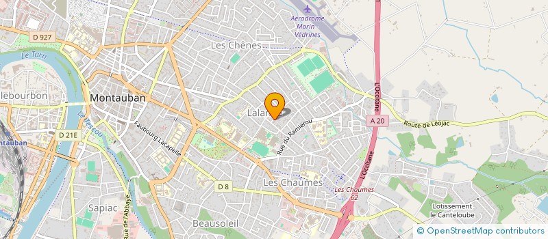 localisation de l'entreprise EQUILIBRE CREATIF  MONTAUBAN