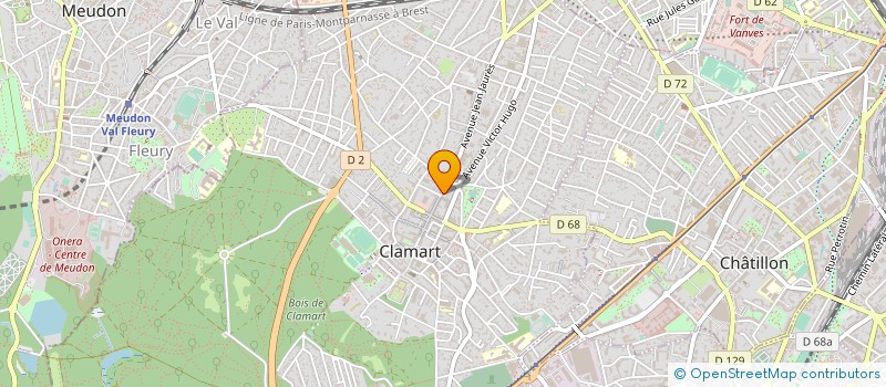 localisation de l'entreprise EQUILIBRE ESTHETIQUE à CLAMART