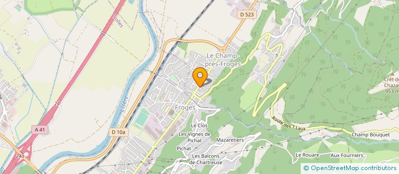 localisation de l'entreprise EQUILIBRE ET MOUVEMENTS  LE CHAMP-PRES-FROGES