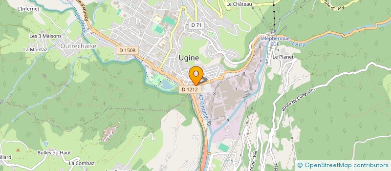 localisation de l'entreprise EQUILIBRE HABITAT SANTE CONSEILS à UGINE