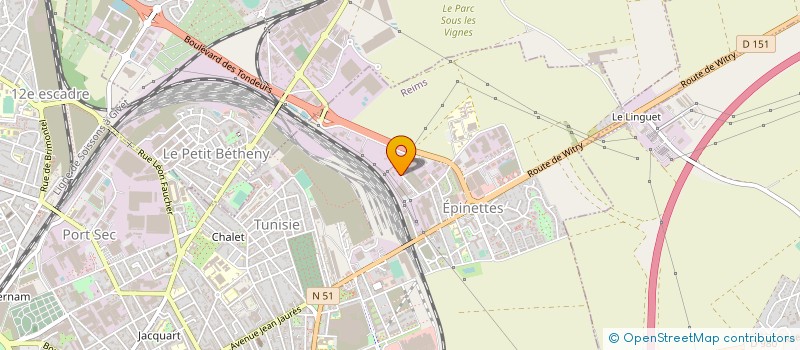 localisation de l'entreprise EQUILIBRE MARNE à REIMS