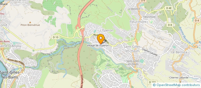 localisation de l'entreprise EQUILIBRE PRODUCTION  SAINT-PAUL