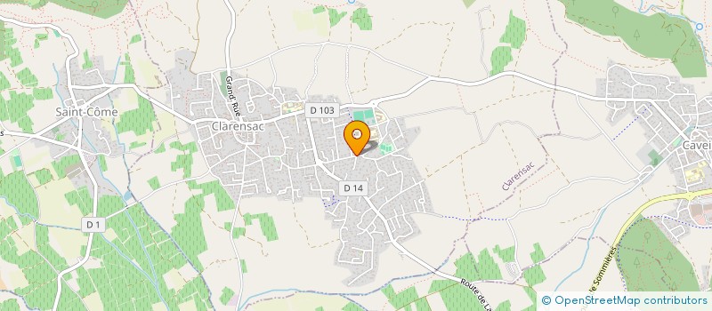 localisation de l'entreprise EQUILIBRES  CLARENSAC