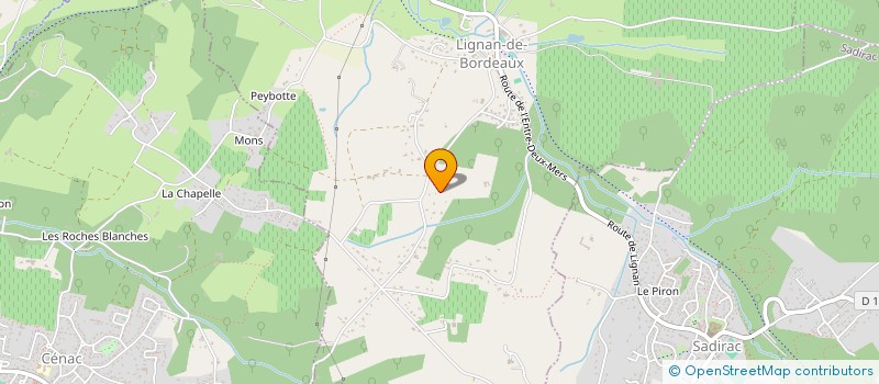 localisation de l'entreprise EQUILIGNAN  LIGNAN-DE-BORDEAUX