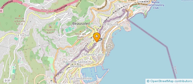 localisation de l'entreprise EQUIMEMENT BUREAU GESTION à BEAUSOLEIL