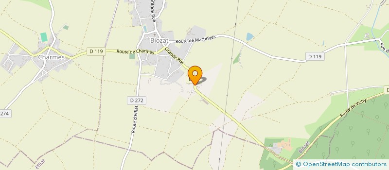 localisation de l'entreprise EQUIMOV  BIOZAT