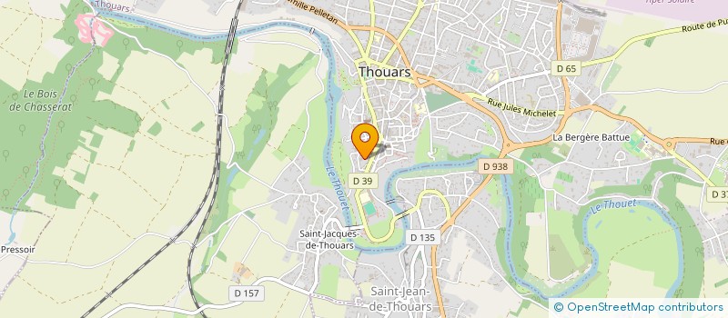 localisation de l'entreprise EQUINE WELLNESS  THOUARS