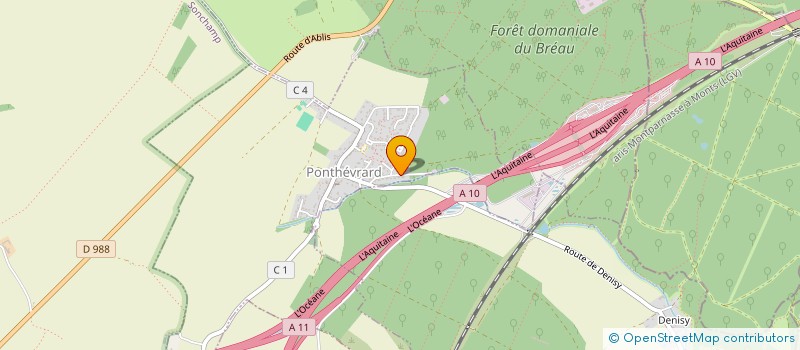 localisation de l'entreprise EQUINOXE 2 à PONTHEVRARD