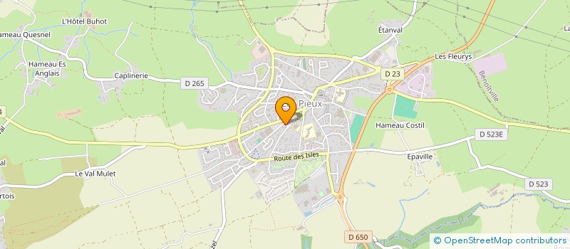 localisation de l'entreprise EQUINOXE 3  LES PIEUX