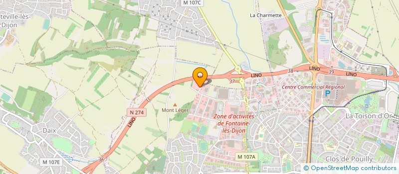 localisation de l'entreprise EQUINOXE à FONTAINE-LES-DIJON