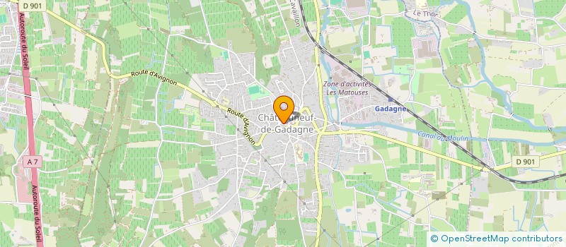 localisation de l'entreprise EQUINOXE  CHATEAUNEUF-DE-GADAGNE