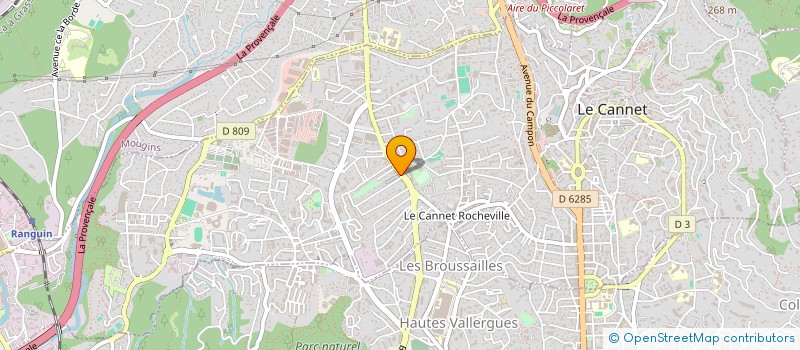localisation de l'entreprise EQUINOXE à LE CANNET