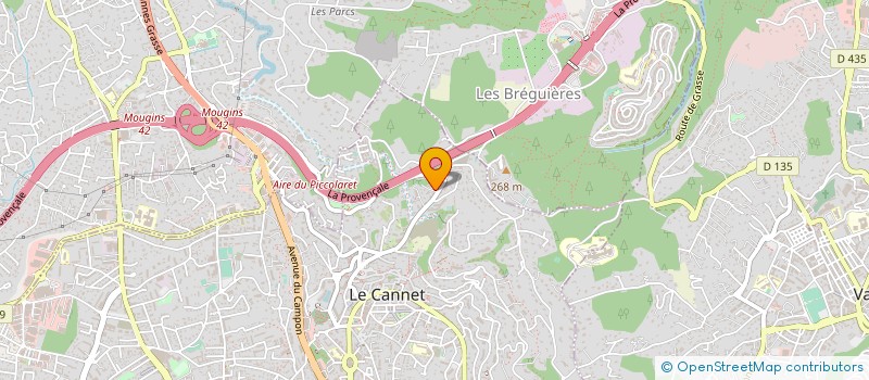 localisation de l'entreprise EQUINOXE à LE CANNET
