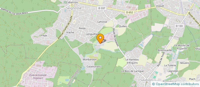 localisation de l'entreprise EQUINOXE  SEIGNOSSE