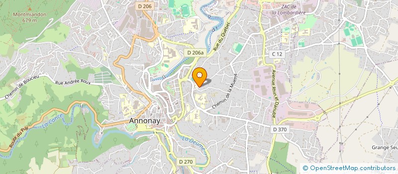 localisation de l'entreprise EQUINOXE à ANNONAY