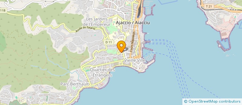 localisation de l'entreprise EQUINOXE à AJACCIO