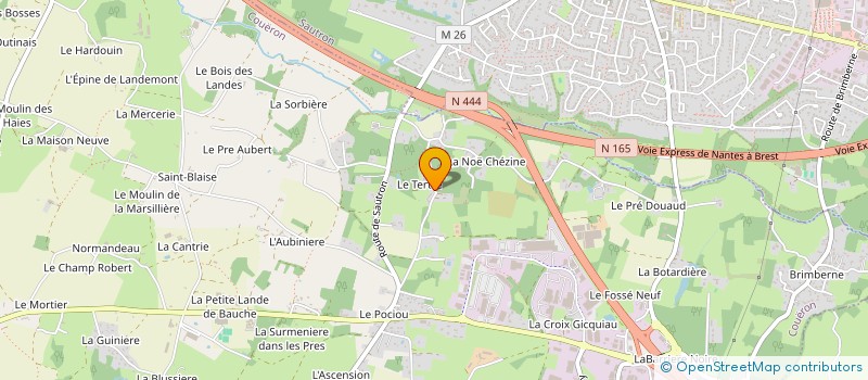 localisation de l'entreprise EQUINOXE à COUERON