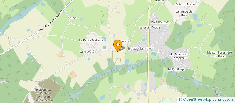 localisation de l'entreprise EQUINOXE à BOUZY-LA-FORET