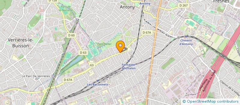 localisation de l'entreprise EQUINOXE à ANTONY