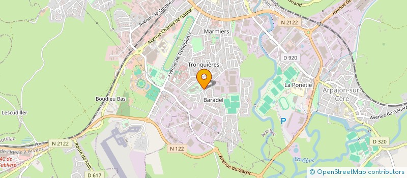 localisation de l'entreprise EQUINOXE-ASTRONOMIE à AURILLAC