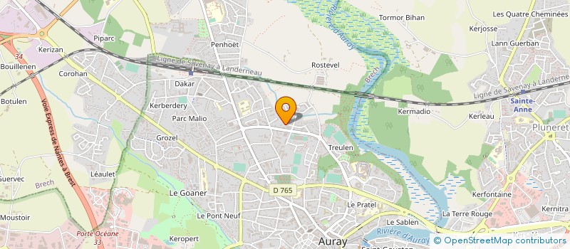 localisation de l'entreprise EQUINOXE EXPERTISES à AURAY