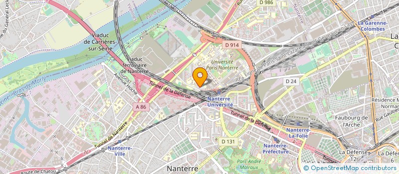 localisation de l'entreprise EQUINOXE LOGISTICS à NANTERRE