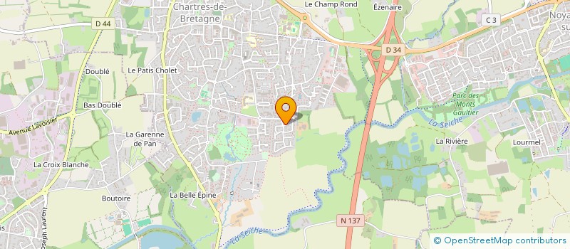 localisation de l'entreprise EQUINOXE MINERAL  CHARTRES-DE-BRETAGNE