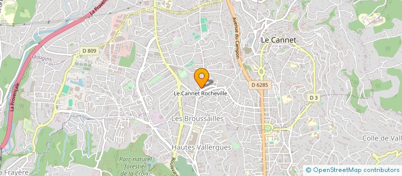 localisation de l'entreprise EQUINOXE VOYAGES  VALLAURIS