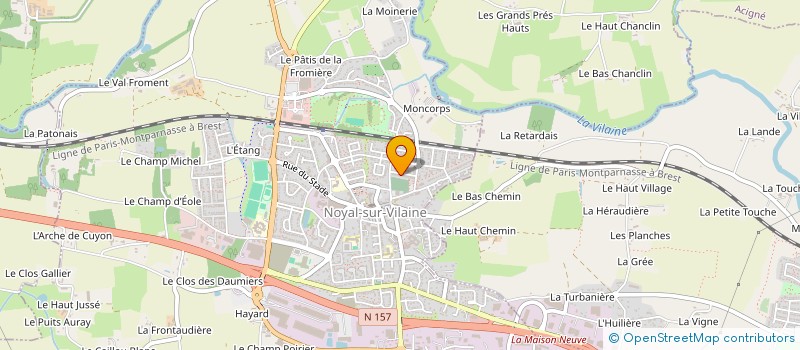 localisation de l'entreprise EQUINVEST à NOYAL-SUR-VILAINE