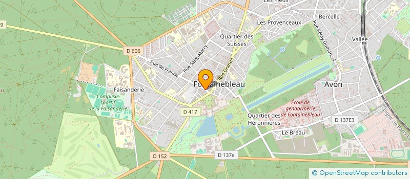 localisation de l'entreprise EQUINVEST DL  FONTAINEBLEAU