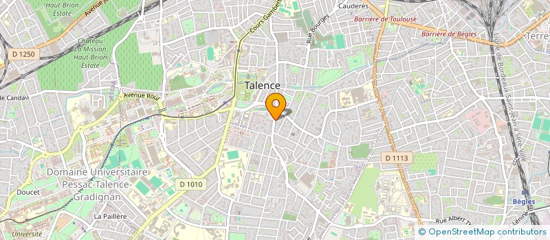 localisation de l'entreprise EQUIP 33 à TALENCE