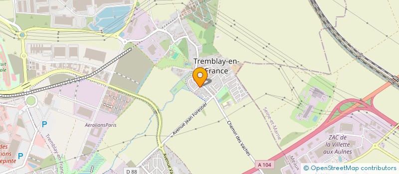 localisation de l'entreprise EQUIP à TREMBLAY-EN-FRANCE